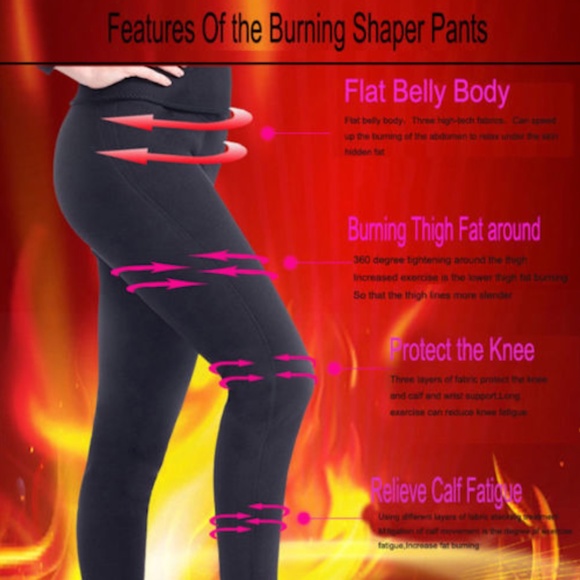 HOT BODY SHAPER PANTS NEOPRENE THERMAL SLIMMING - Picture 15 of 16